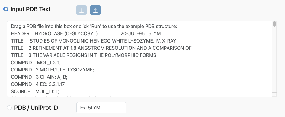 B-Cell Structure Input
